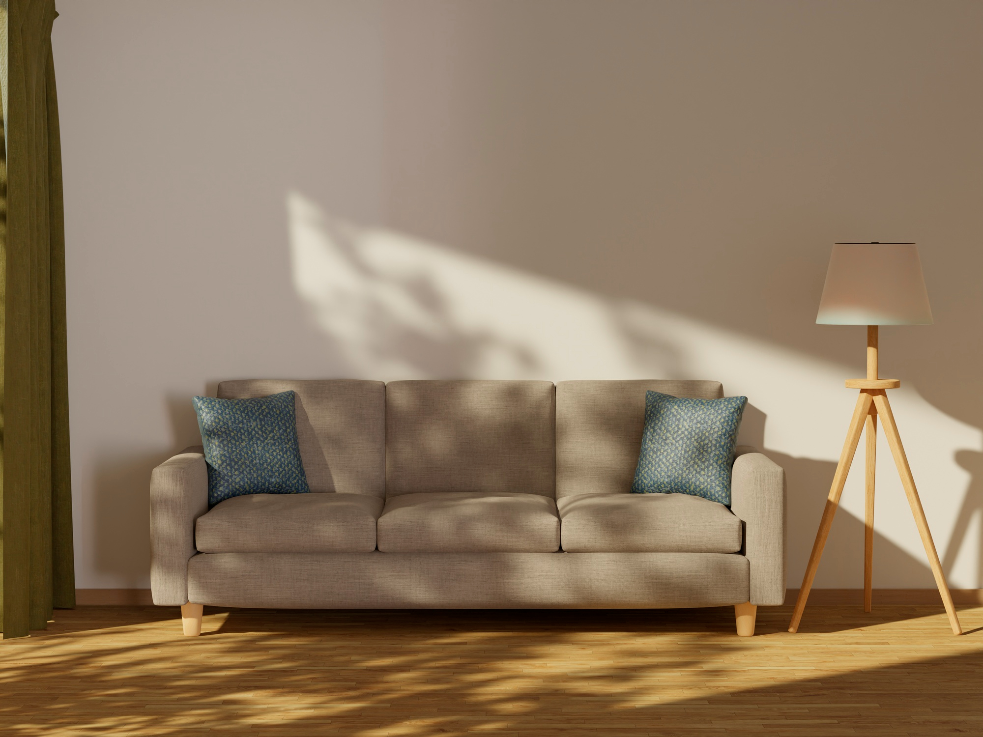 Vista del interior de la habitación con muebles y espacio de copia